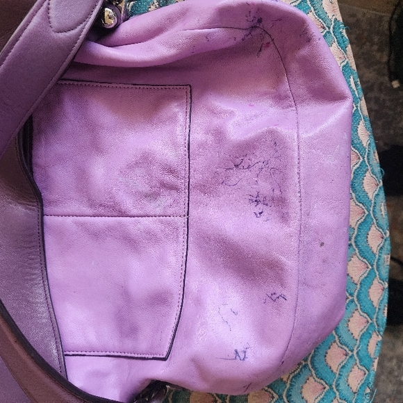 Coach Hobo Purple Women's Bag - Picture 5 of 9